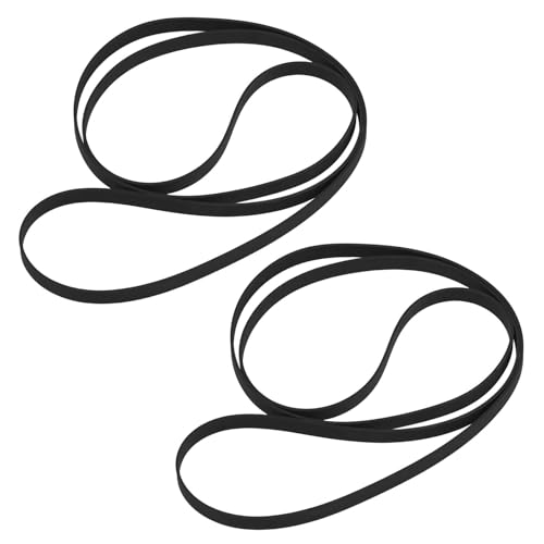 YINETTECH 2 Courroies D'entraînement pour Platine Vinyle 870x6x0,8mm Compatible avec AIWA PX-E800