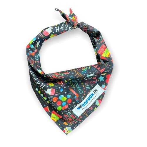 W Brings Birthday Cakes & Balloons Dog Bandana/Scarf | This Stunning Gorgeous Design Dog Bandana Scarf is Perfect Styling Accessory for Dogs Large, Medium & Small. One Size Fits All. (B09TSNWYDV) Amazon Price History, Amazon Price Tracker