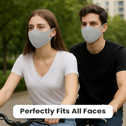 Image of Yugan Anti Pollution Reusable and Washable Face Mask for Adult, Unisex, Soft Breathable Oxford Fabric (Black)