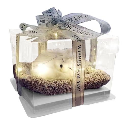 zjhukfmc Peluches Animaux | Jouet Canin avec Sonnette Couinante - Modèle Décoratif Interactif pour Bureau, Étagère Salon ou Table de Chevet Chambre