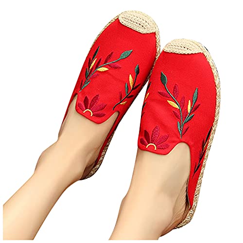 Sandali piatti da donna ricamati da donna Sandali