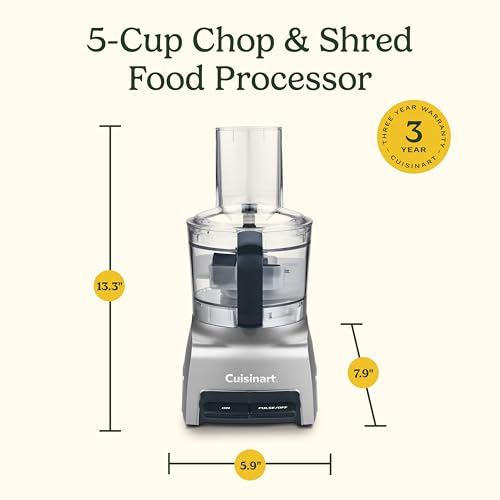 Cuisinart 5-cup Chop & Shred Food Processor, Silver, FP-5 - Image 4