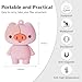 GARRULAX USB Flash Drives, 16GB/32GB/64GB/128GB Silicone USB2.0 High Speed Thumb Memory Stick Pen Date Storage Pendrive U Disk (Piggy, 128GB)