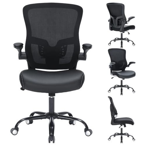 Bondesin ergonomic office chair with flip up arm
