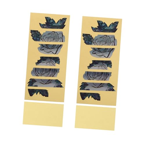 Abaodam ギタート ステッカー ビニール ギター指板ステッカー コードチャート ベースギターアクセサリー エレキギタースタンド ギターフレット消しゴム ギターインレイデ キット 塩ビ