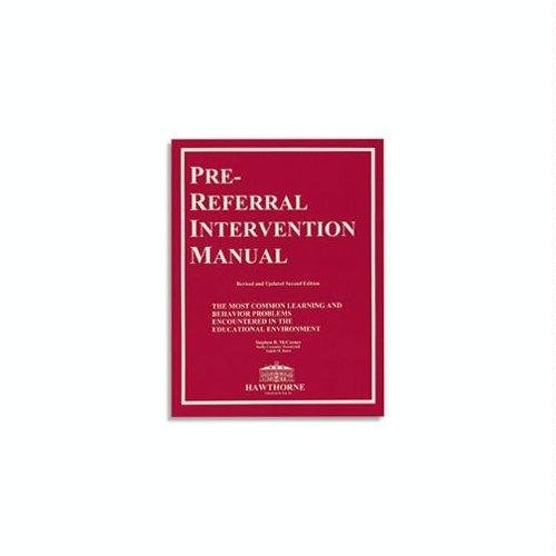 Pre Referral Intervention Manual, 2006 Edition McCarney Books