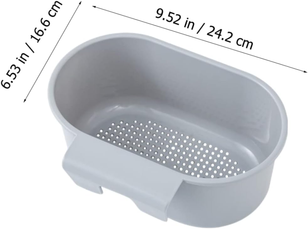 2Pcs Sink Hanging Draining Basket Kitchen Fruits Vegetable Filter Storage Rack Versatile Drain Basket for Organizing Countertops and Cleaning Produce