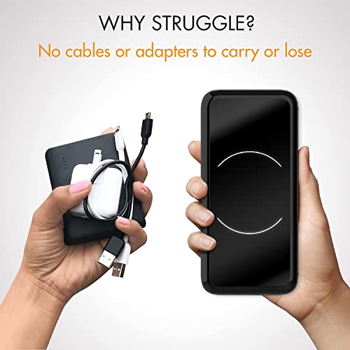 Mycharge Powerpad Foldable Plug Magnetic Power Bank Wireless Portable Charger Compatible With Magsafe For Iphone 12 - Maglock Battery Pack Fast Charging For Apple, Android (10000 Mah Internal Battery) #TOP4