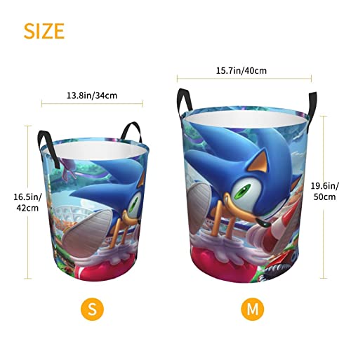 Soni_C Hedg-Ehog Laundry Basket, Large Collapsible Circular Laundry Hamper With Handles, Clothes Hamper For Bedroom Bathroom Family Kids & Adults M-62L #TOP3