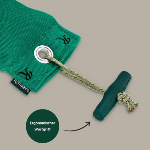 Romneys Standard-Dummy 500g Hundeapportel - Extrem robust und schwimmfähig (Grün)