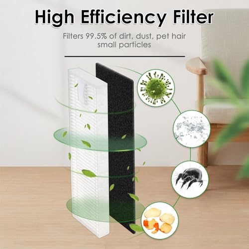 HEPA-Filter Kompatibel mit Tikom G8000/G8000 Pro, Nass- und Trockensauger-Filter-Set, 12 Filter, 12 Stück
