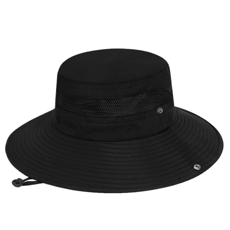 Generic Sombrero de verano para montañismo al aire libre, para hombres y mujeres, transpirable, con aleros grandes, ligero, plegable, protección solar, sombrero de pescador
