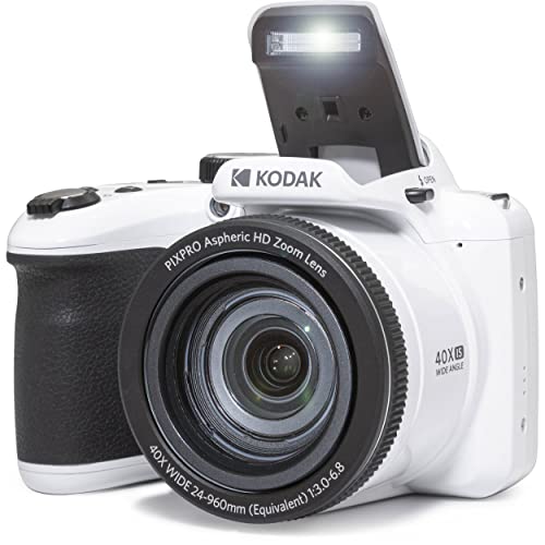 Kodak PIXPRO AZ405 Digital Camera (White), 16GB Memory Card, Camera Case, Accessories - Ultimate Bundle - image 5