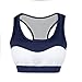 MORCHAN Femmes Sport Gym Yoga Soutien-Gorge d'entraînement en Cours d'exécution (L,Marine)