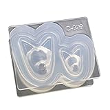 Silicone Mold, Miniature Fox Face Mask 3D Mold, for UV Resin, Epoxy and Clay, Floree C-699