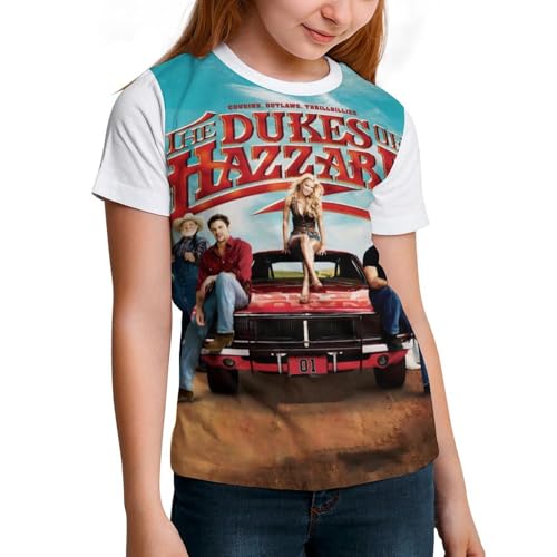 Boys Crewneck T-Shirt,Soft Short Sleeve Tee for Hazzard Dukes Top2