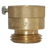 Merrill MFG BVBNL75M Vacuum Breaker Hose Bib Backflow Preventer, 3/4 Inch, Brass Finish