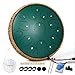 Steel Tongue Drum - 14 Inch 15 Note Tongue Drum - Hand Pan Drum with Music Book, Handpan Mallets and Carry Bag, C Major, Green