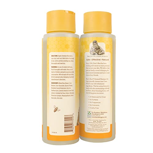 Burt's Bees For Dogs Oatmeal Dog Shampoo | With Colloidal Oat Flour & Honey | Moisturizing & Nourishing, Cruelty Free, Sulfate & Paraben Free, Ph Balanced For Dogs - Made In Usa, 16 Oz #TOP5