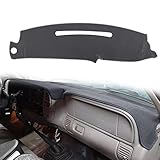 HanLanKa Dash Cover Custom Fit for 1997-2000 Chevy Chevrolet/GMC C1500 C2500 C3500 K1500 K2500 K3500, 1997-1999 GMC Yukon/Chevy Tahoe, 1999-2000 Cadillac Escalade,Dashboard Cover Mat Pad (Gray)