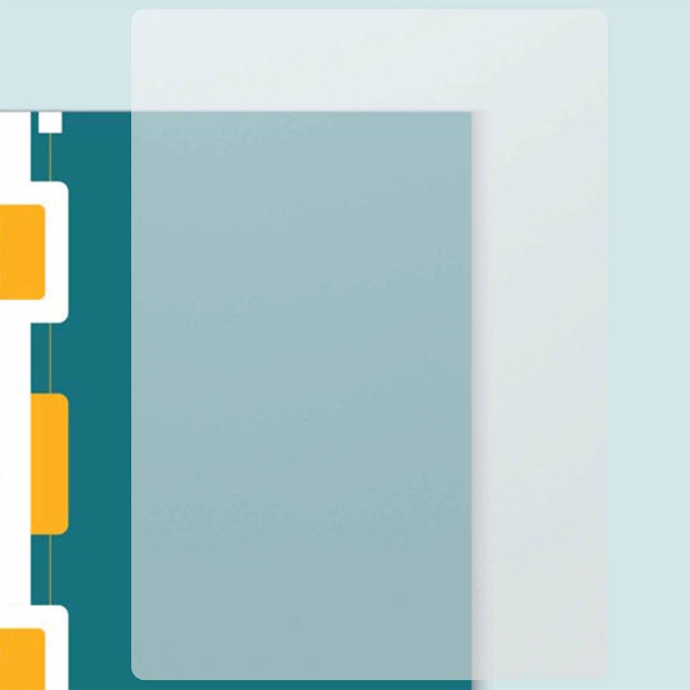 SHINEOFI 80 copertine per rilegatura in PVC, copertine per raccoglitori di presentazione, fogli di carta protettivi per relazioni, presentazioni, premi, libri, trasparenti, 0,4 mm