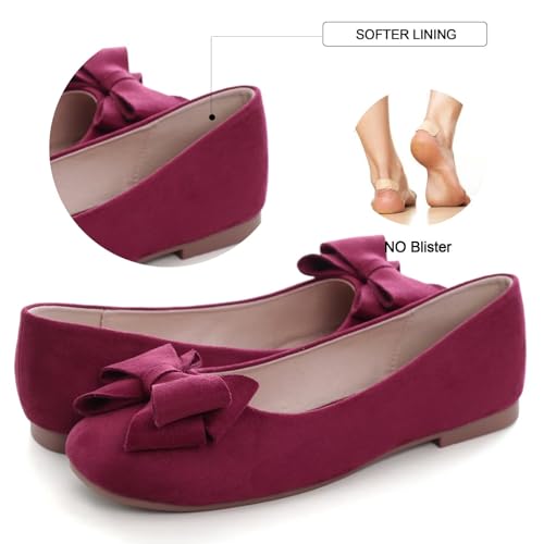 Image of Dear Time Women's Flats Shoes Bowknot Dressy Ballets Loafers Wedding Business Casual Walking Shoes