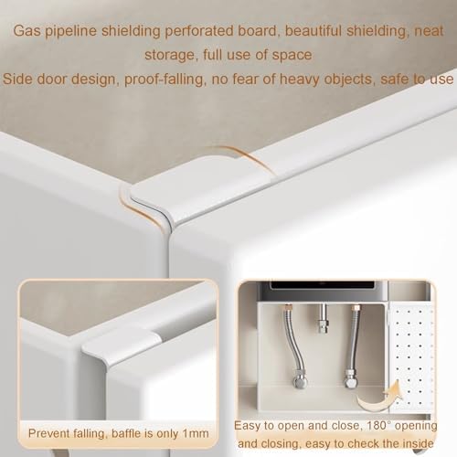 Wall Mounted Storage Pegboard,Kitchen Pegboard Organizer Kit With Accessories For Home Garage Bathroom, Decorative Blocking Plate For Water Heater Pipeline, Pipe Shielding Cover, Storage Dis