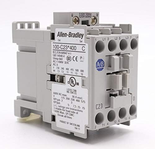 120VAC Din Rail Mounted Motor Contactor (100-C23D400)