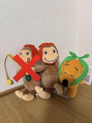 おさるのジョージ ぬいぐるみ AnimeFan/マスコットキーホルダー(全3種