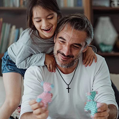 Ieflife Father In Law Gifts From Daughter In Law, Black Cross Necklace Jewelry Father In Law Fathers Day Christmas Gifts Religious Christian Gifts For Father In Law #TOP1