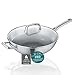 Berndes Wok Tricion Resist 32 cm Wok con coperchio 5,7 l per tutti i piani cottura, compresi quelli a induzione, antiaderente