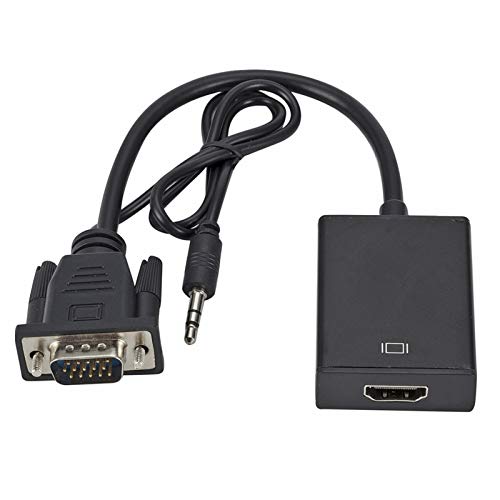 HDMI Kabel VGA Stecker auf HDMI Buchse Konverter-Adapter-Kabel mit Audio-Ausgang 1080P VGA HDMI-Adapter for PC Laptop zu HDTV-Projektor r10