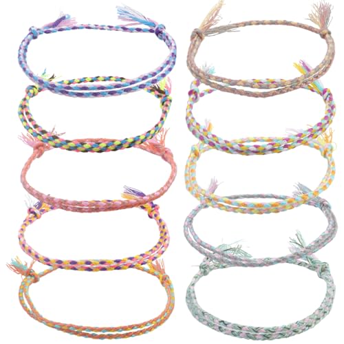 ZOPJUMA 10 Stück Surfer Fußband Damen, Fußkettchen Stoff,...