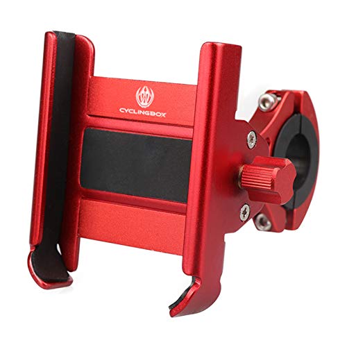 Suporte, Andoer Suporte de telefone móvel para bicicleta de liga de alumínio reforçado com rotação d