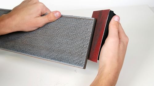 NOCH® Arkadenmauer, offene Bruchsteinmauer, 27 x 10 cm für die Spurweite H0, ideal für Stadtszenen und Bahnhöfe