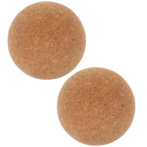 NOLITOY 2 Piezas De Corcho De Yoga Bola De Tenis De Tenis De Corcho Masas De Corcho De Masaje Muscular Masaje Musculue Sculpting Balls De Yoga Masaje De Juguete Yoga Yoga Pequeño