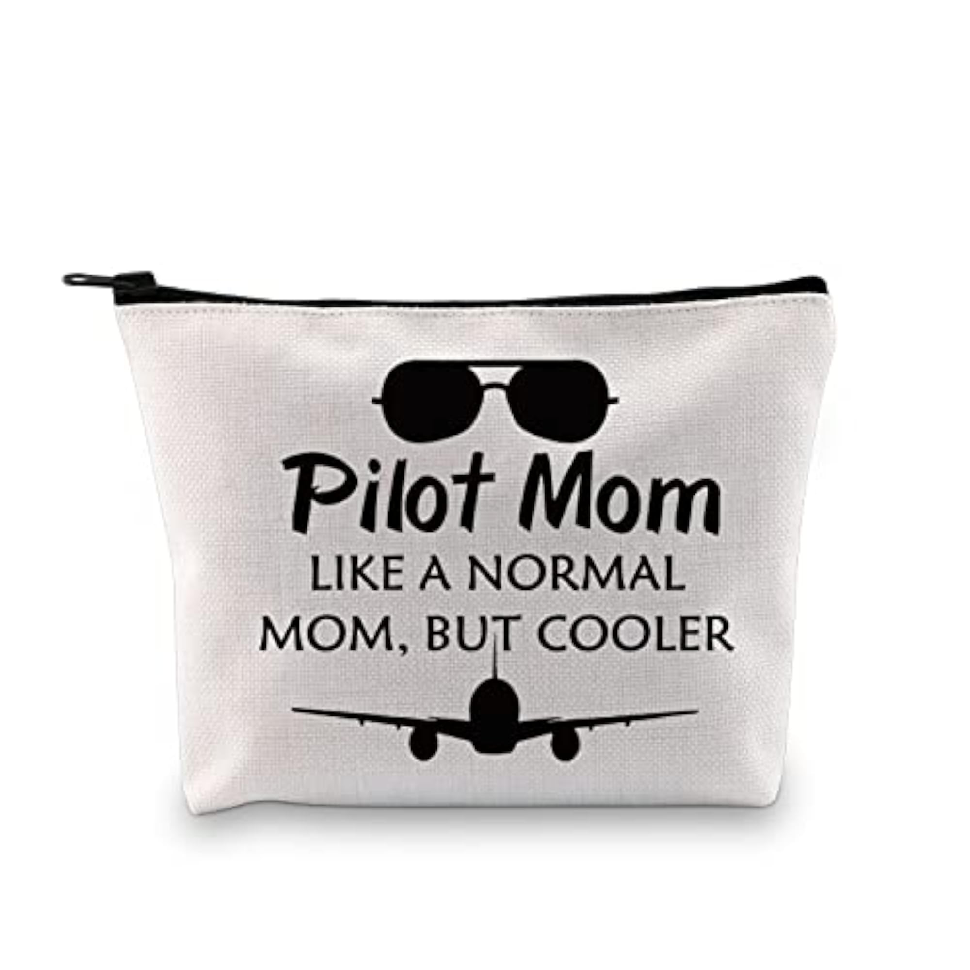 Pilot Mom Gifts Makeup Bag, Aviation Gift for Her