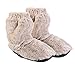 SENSLY PA9470, Chaussons Chauffant Imitation Fourrure Mode Bien-Etre Confort Textile Mixte, Beige, Taille Unique EU