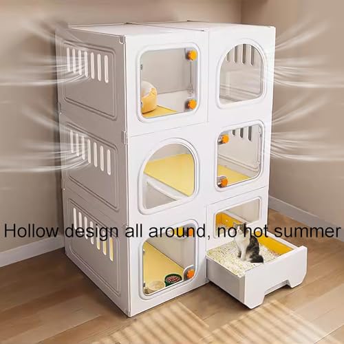 Cage pour chat avec litière pour éviter les odeurs et sécuriser votre félin - 3
