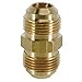 Brass Flare Gas Union, 3/8-In. OD Tube x 9/16-24 Fine Thread