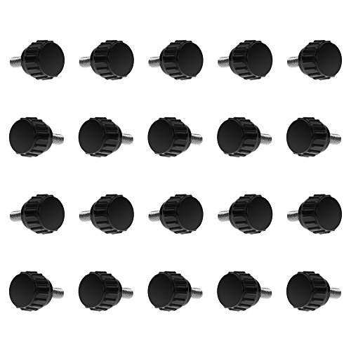 BCP 20-Piece M4x10mm Threaded Knurled Thumbscrew Grip Knobs Thumb Screw for Machinery Latche