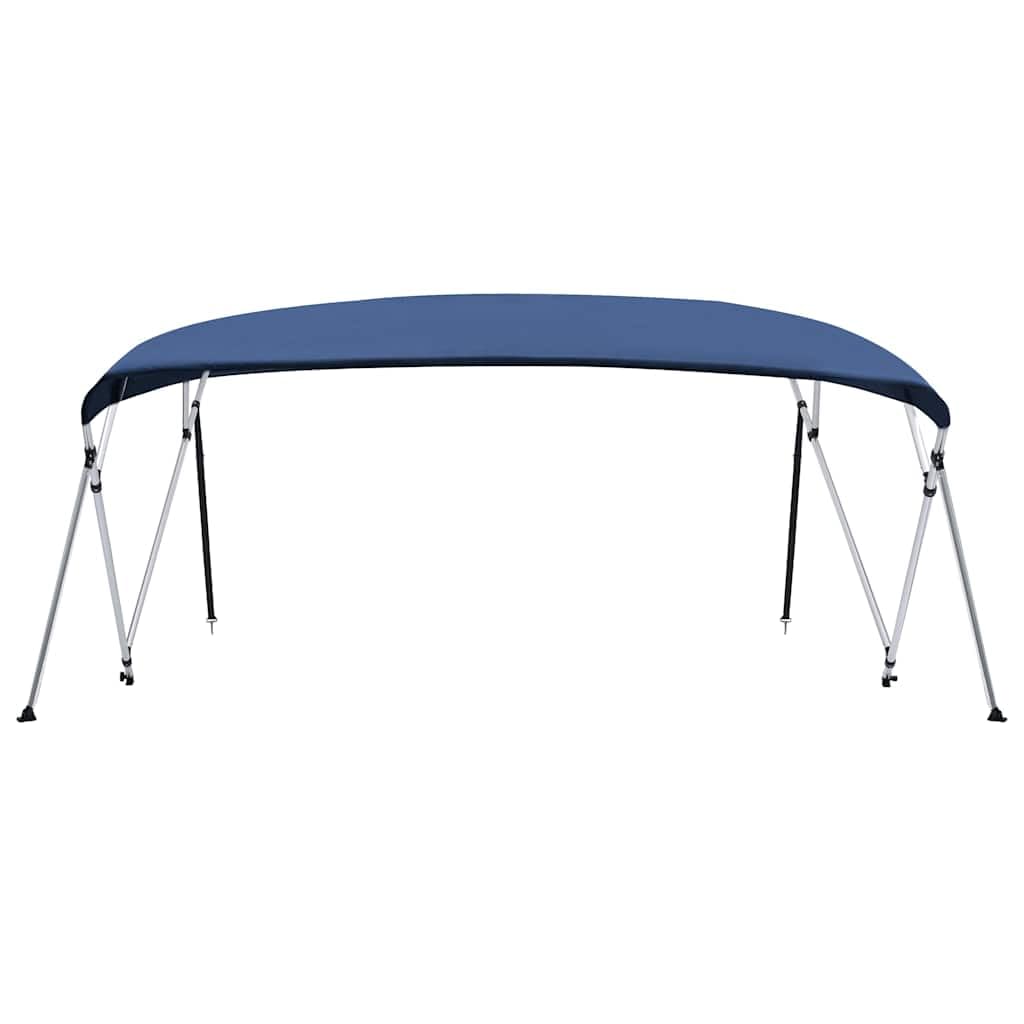 Bimini Top - Tettuccio parasole a 4 archi, per barche, 243 x (230-244) x 137 cm, colore: blu marino