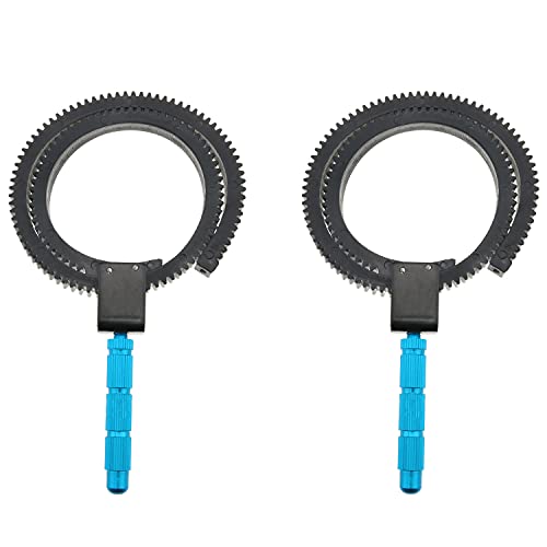 CZQC Follow Focus Zoom Lever 2PCS Adjustable Manual Flexible Focus Gear Ring Belt and Handle for DSLR Camera Zoom Lens