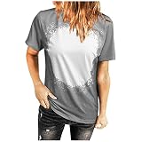 LIusu Blouse pour Femme Oversize Blouse Frais Eté Jacquard Blouse Women Voyage Polyester Manche Courte Encolure Dégagée Cintree Beau