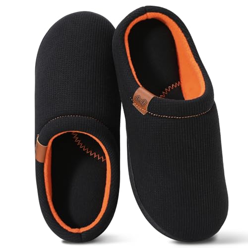 AWFI House Slippers for Woman with Arch Support Coolmax® Breathable Comfy Memory Foam Slippers for Women Indoor and Outdoor Bedroom Slip On Shoes Moisture-wicking