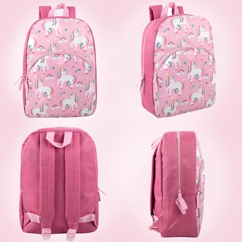Image of Trail maker 15 Inch Kids Backpacks for Boys & Girls | Preschool, Kindergarten, Elementary School Backpacks with Adjustable, Padded Straps (Unique Unicorns)