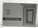 kopp bauvorlagen, eine zusammenstellung guter entwürfe von bauschreinerarbeiten: laden-, gaststätten- und innenausbau.