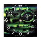 Facile à utiliser : les horloges peuvent être accrochées au mur ou placées sur la table (équipées d'un beau support artisanal). Fonctionne avec 1 pile AA au carbone zinc (non fournie)