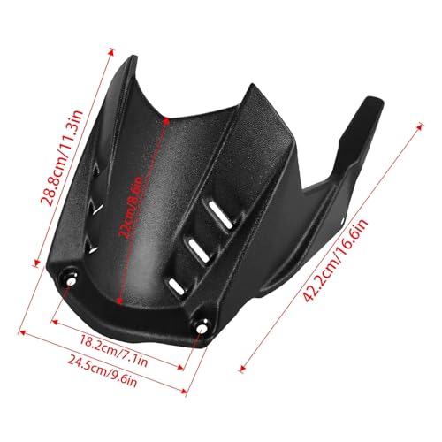 Garde-boue arrière CBR1000RR-R évite les projections extension de roue noire