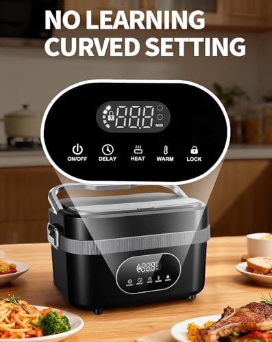oofkit Electric Lunch Box For Adults(Men),Heated Lunch Box, Battery Powered Rechargeable,Self Heating Cordless,Portable Food Warmer For meals on the go — view 5